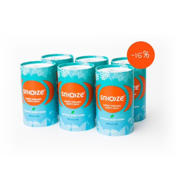 Snoooze 6 pack of Strong in eco-friendly cartocans